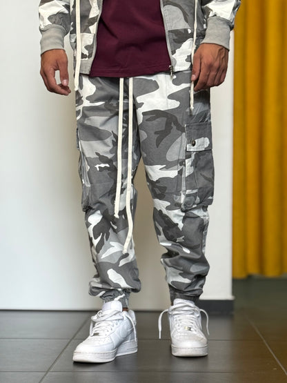 COORDINATO Cargo Camouflage GRIGIO CHIARO