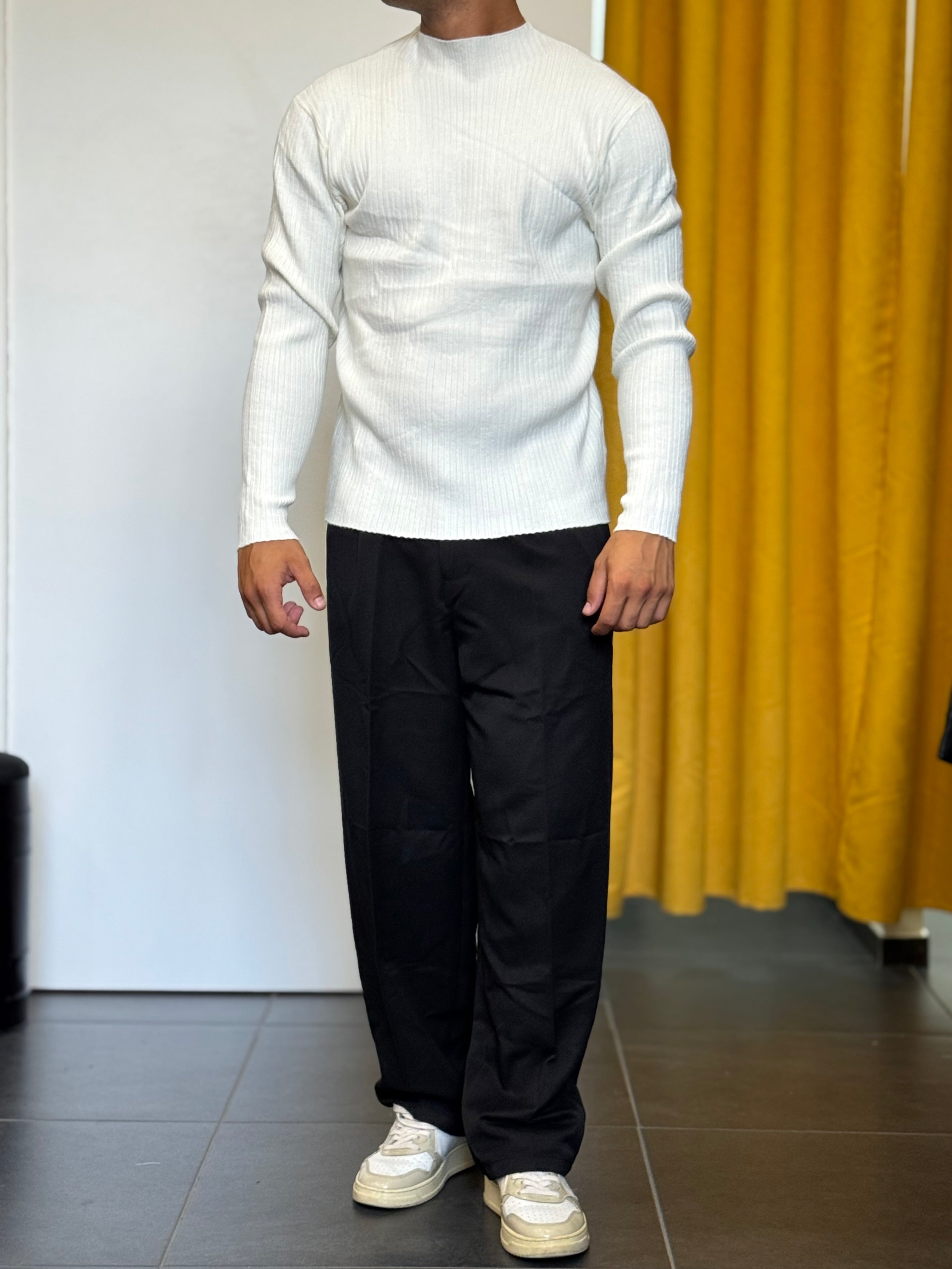 MAGLIONCINO Slim Fit BIANCO