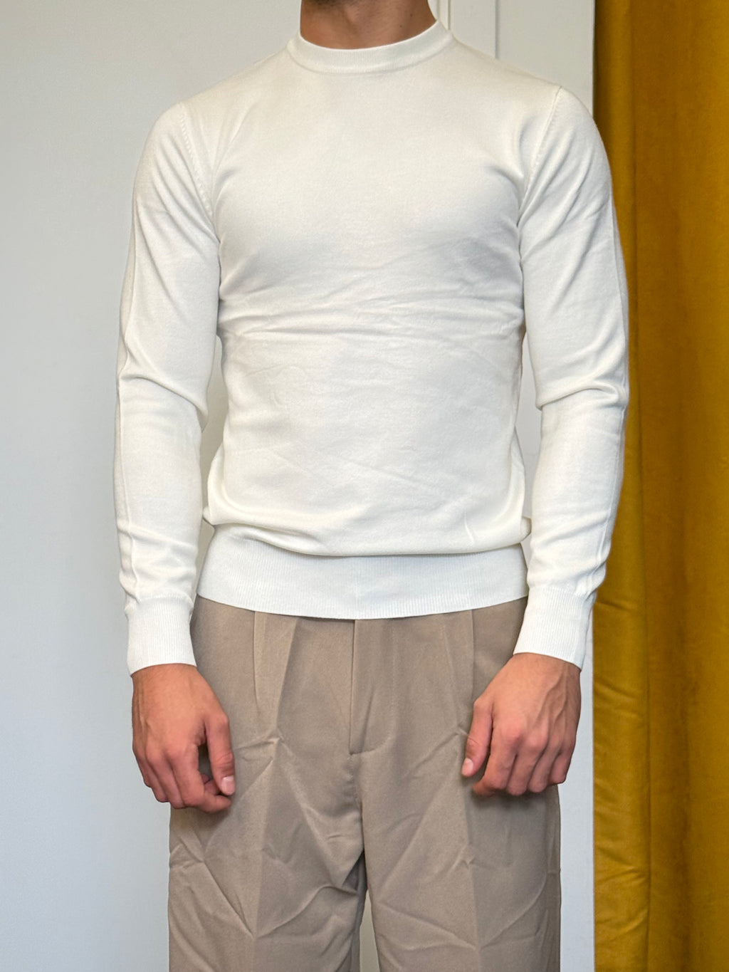 MAGLIONCINO Classic Slim BIANCO