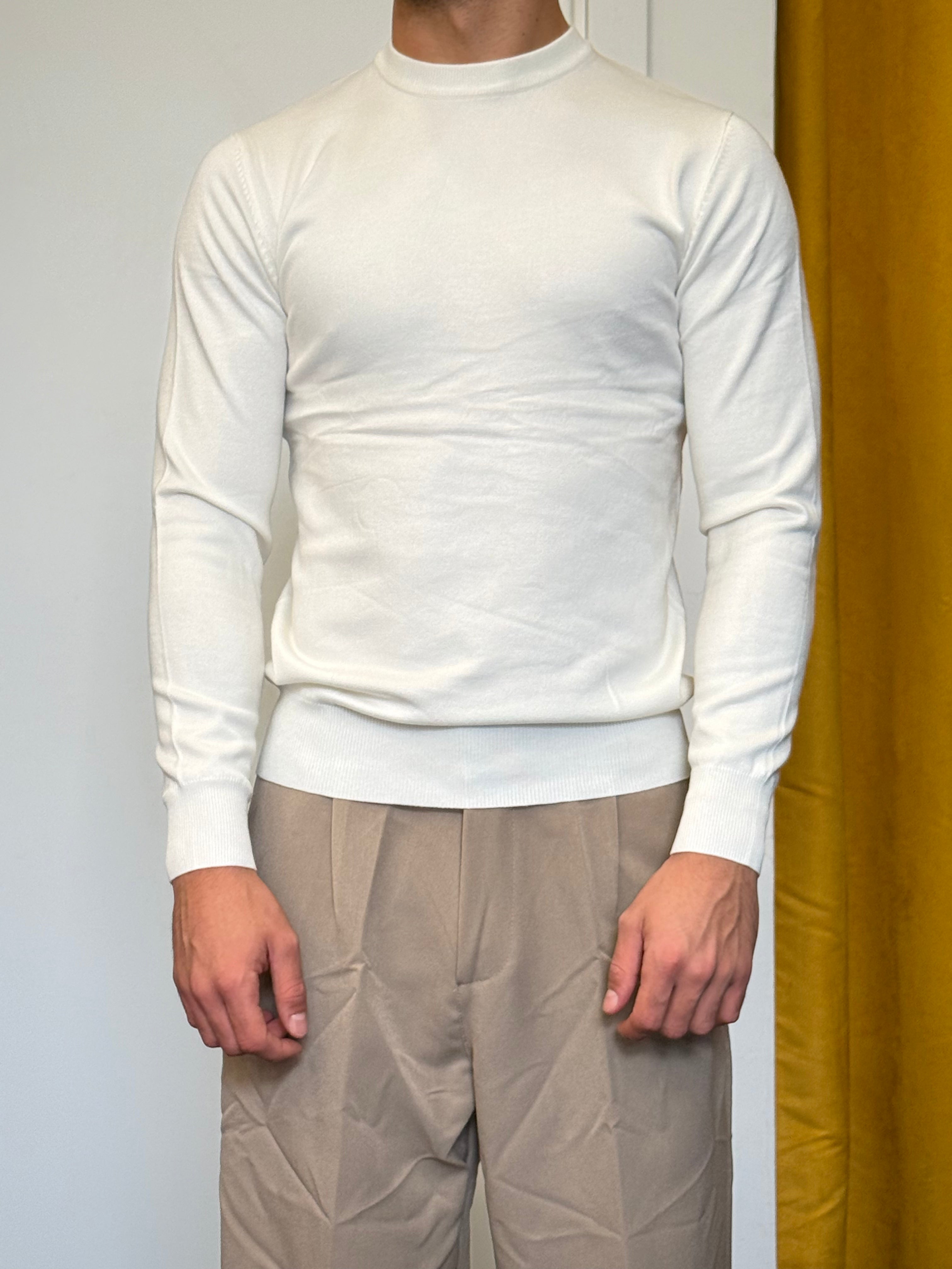 MAGLIONCINO Classic Slim BIANCO