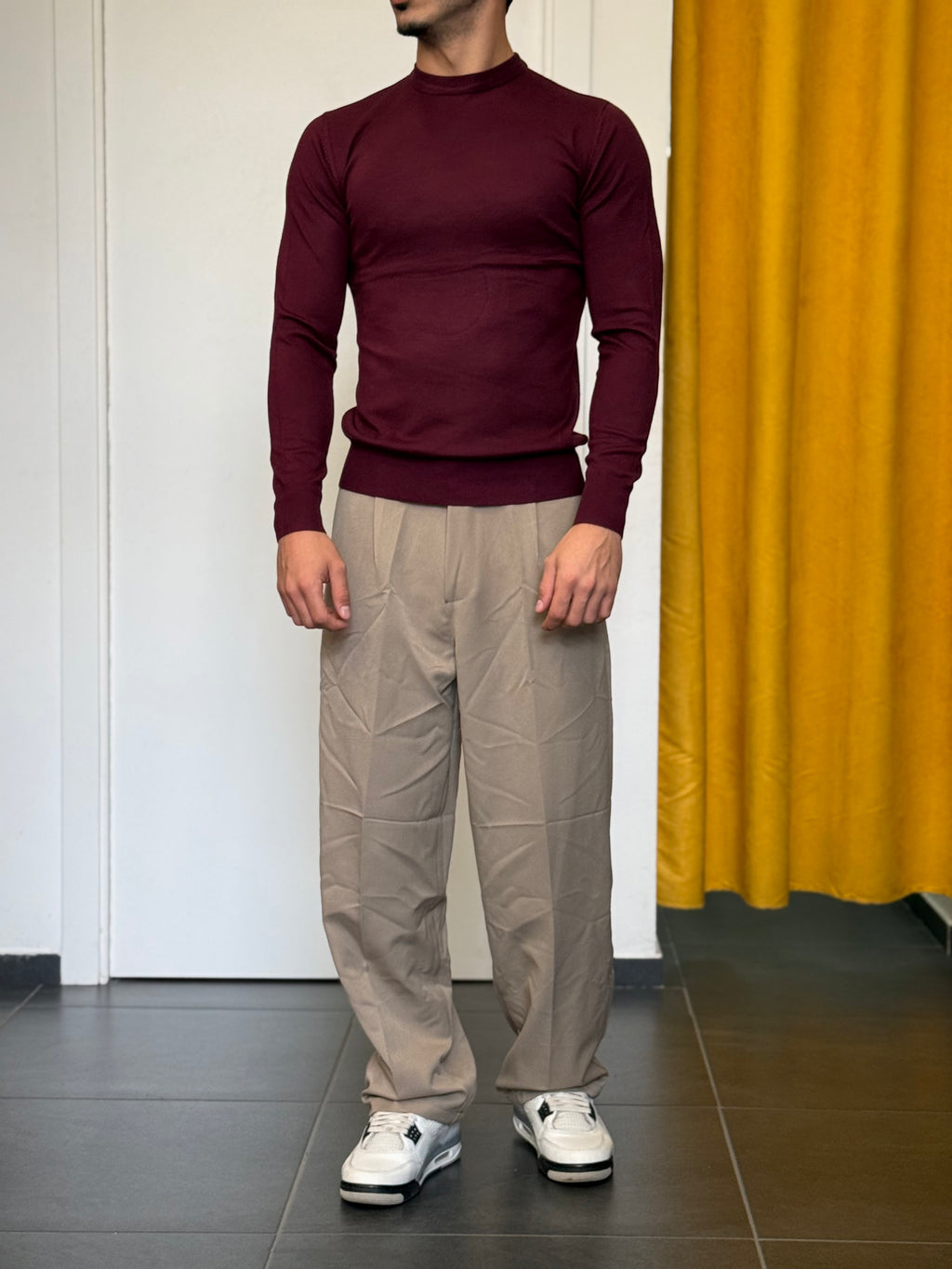 MAGLIONCINO Classic Slim BORDEAUX