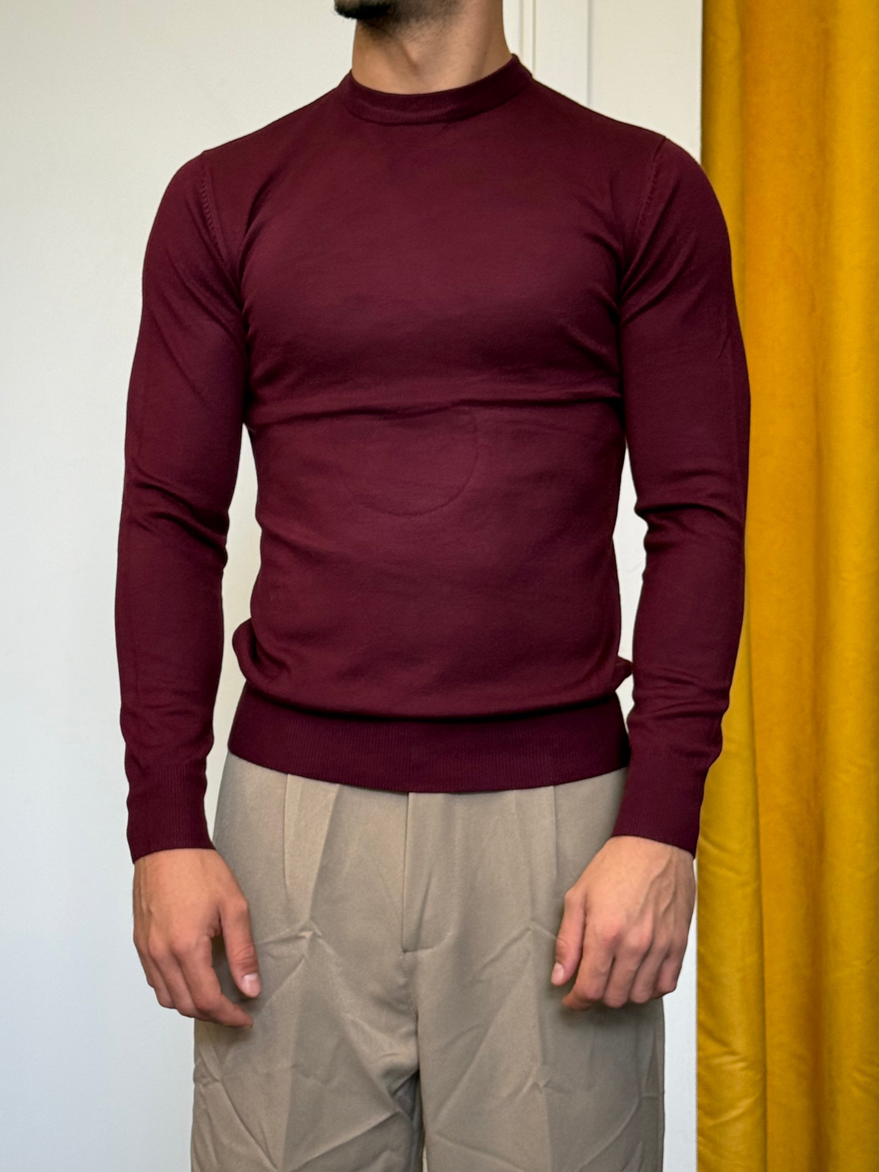 MAGLIONCINO Classic Slim BORDEAUX