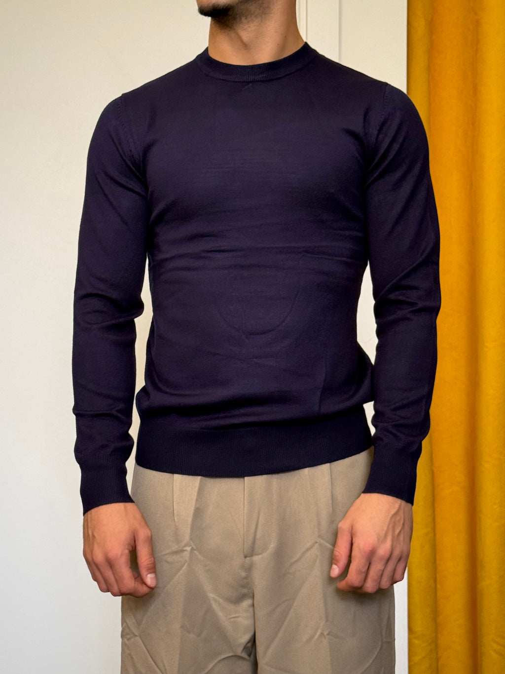 MAGLIONCINO Classic Slim BLU NAVY