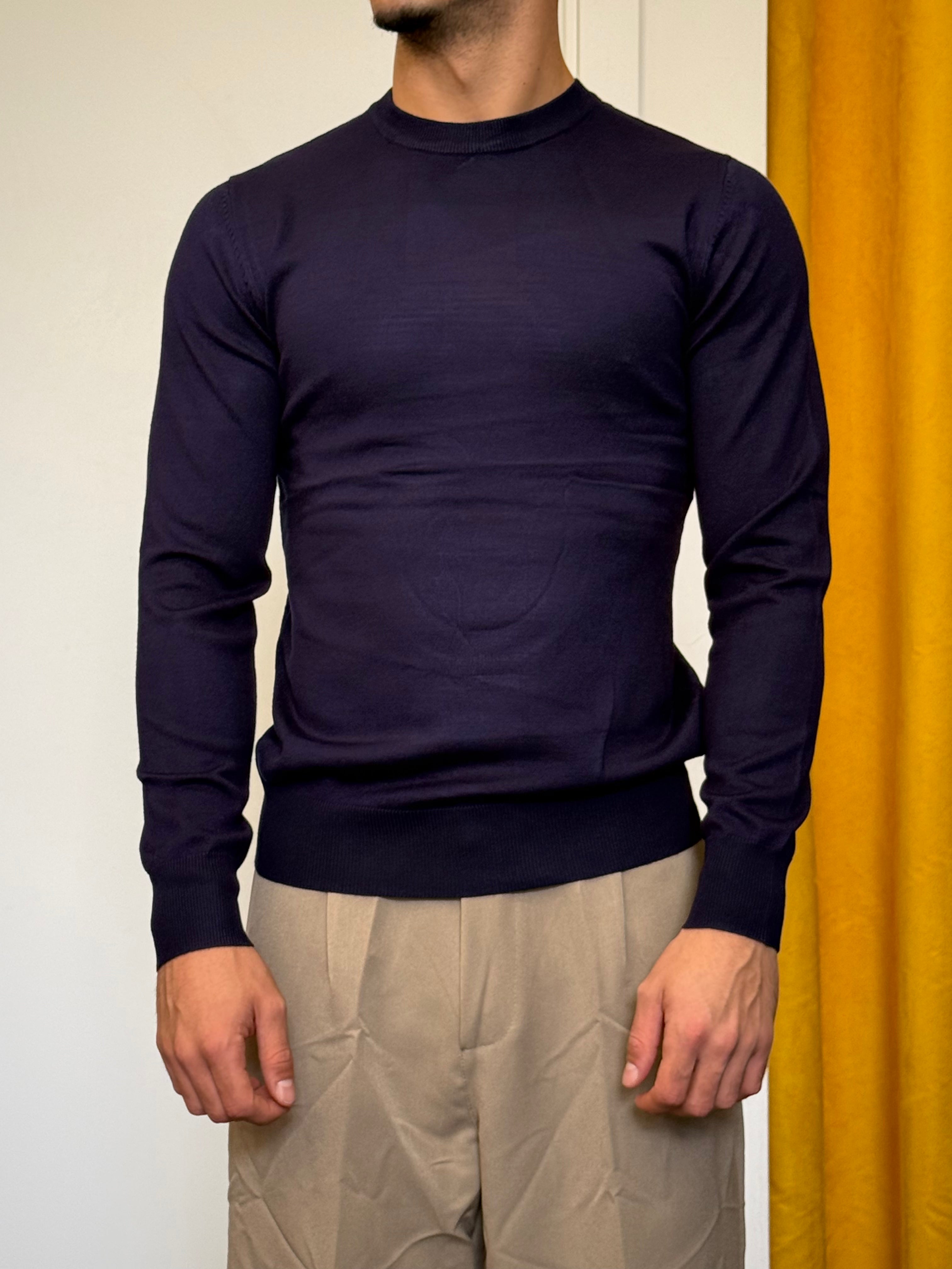 MAGLIONCINO Classic Slim BLU NAVY