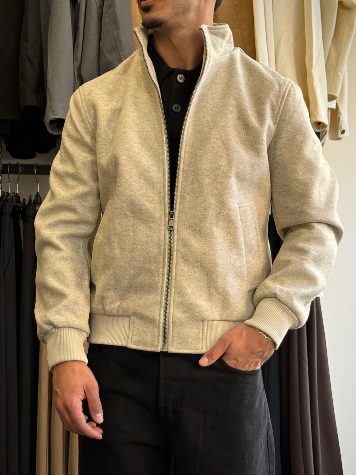GIACCA Colletto BEIGE (Coll. Invernale)